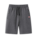 Unifarbene Sportshorts für Männer mit Reißverschlusstaschen - Kevin