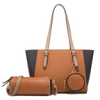 Elegante Damen-Tragetasche mit zweifarbigem Design
