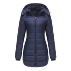 Lange Damenjacke mit Kapuze - Naelle