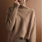 Locker geschnittener Rollkragenpullover für Damen - Yrsa