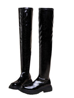 Hohe Damenstiefel mit Reißverschluss - Hildur