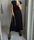 Rachel - Kurzärmeliges Basic-Kleid