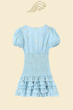Ida - bedrucktes Gestuftes Minikleid