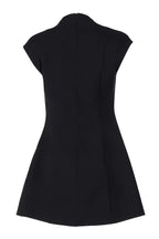 Evelyn - Mini-Faltenkleid mit kurzen Ärmeln