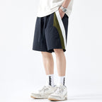 Shorts für Männer mit kontrastierenden Einsätzen im Sportstil - Damien