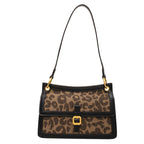 Quadratische Tasche mit Leopardenmuster - Selinne