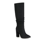 Hohe Damenstiefel mit klobigem Absatz - Torhild