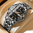 Klassische Analoguhr mit elegantem Metallarmband