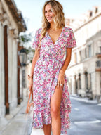 Kaly - Kleid mit böhmischem Blumendruck