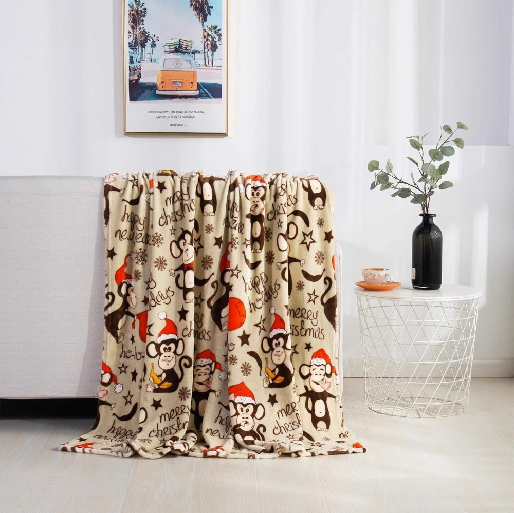 Thermodecke mit Weihnachtsmotiv