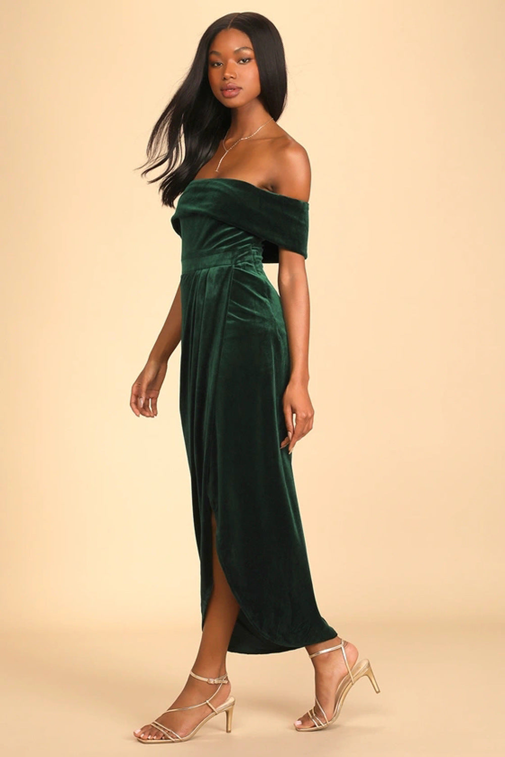 Elegantes Samtkleid für Frauen - Fatima