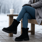 Damenstiefel mit Wildledereffekt - Serelinne