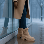 Damenstiefel mit Wildledereffekt - Serelinne