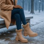 Damenstiefel mit Wildledereffekt - Serelinne