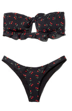 Ocean Chic - Bedruckter Kirsch Bikini mit Fliege