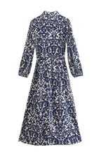 Gala - Bedrucktes Midi-Hemdkleid mit Kordelzug
