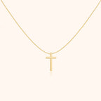Damenschmuck Halskette zentrales Kreuz