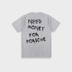 Marlon - Herren Vintage 'Need Money For Porsche' Baumwoll-T-Shirt