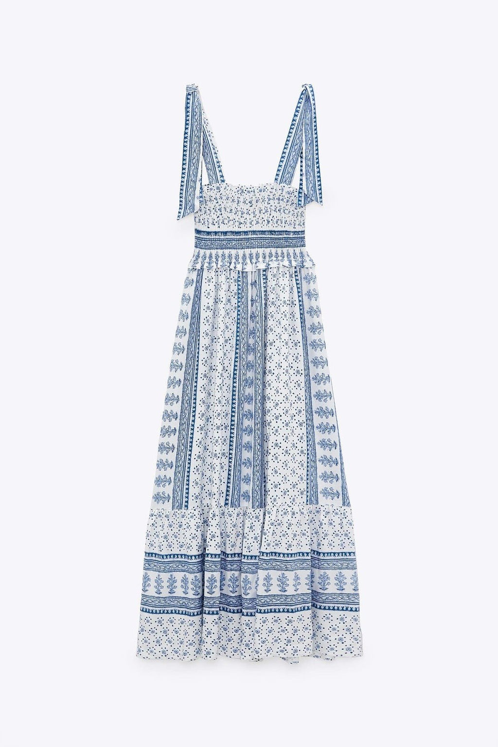 Marie - Midikleid mit gerafften Trägern