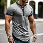 Julian – Elegantes Henley-Hemd für Herren stilvoll und leicht