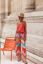 Merlinda  – Bunte Hose mit weitem Bein für entspannte Sommertage