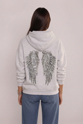 Kapuzenpullover mit Engelsmotiv