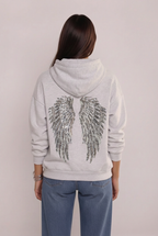 Kapuzenpullover mit Engelsmotiv