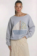 Sweatshirt mit Segelfischmotiv