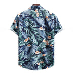 Stylisches Herren Kurzarm Hemd mit Hawaii Design