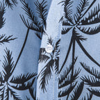 Stylisches Herren Urlaubs-Hemd aus Baumwolle mit Palmen Print