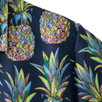 Stylisches Herren Kurzarm Hemd mit Ananas Druck aus Baumwolle