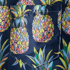 Stylisches Herren Kurzarm Hemd mit Ananas Druck aus Baumwolle