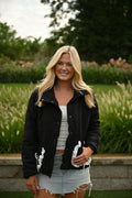 Steppjacke mit Schleifendetail