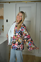 Jacke mit Blumenmuster