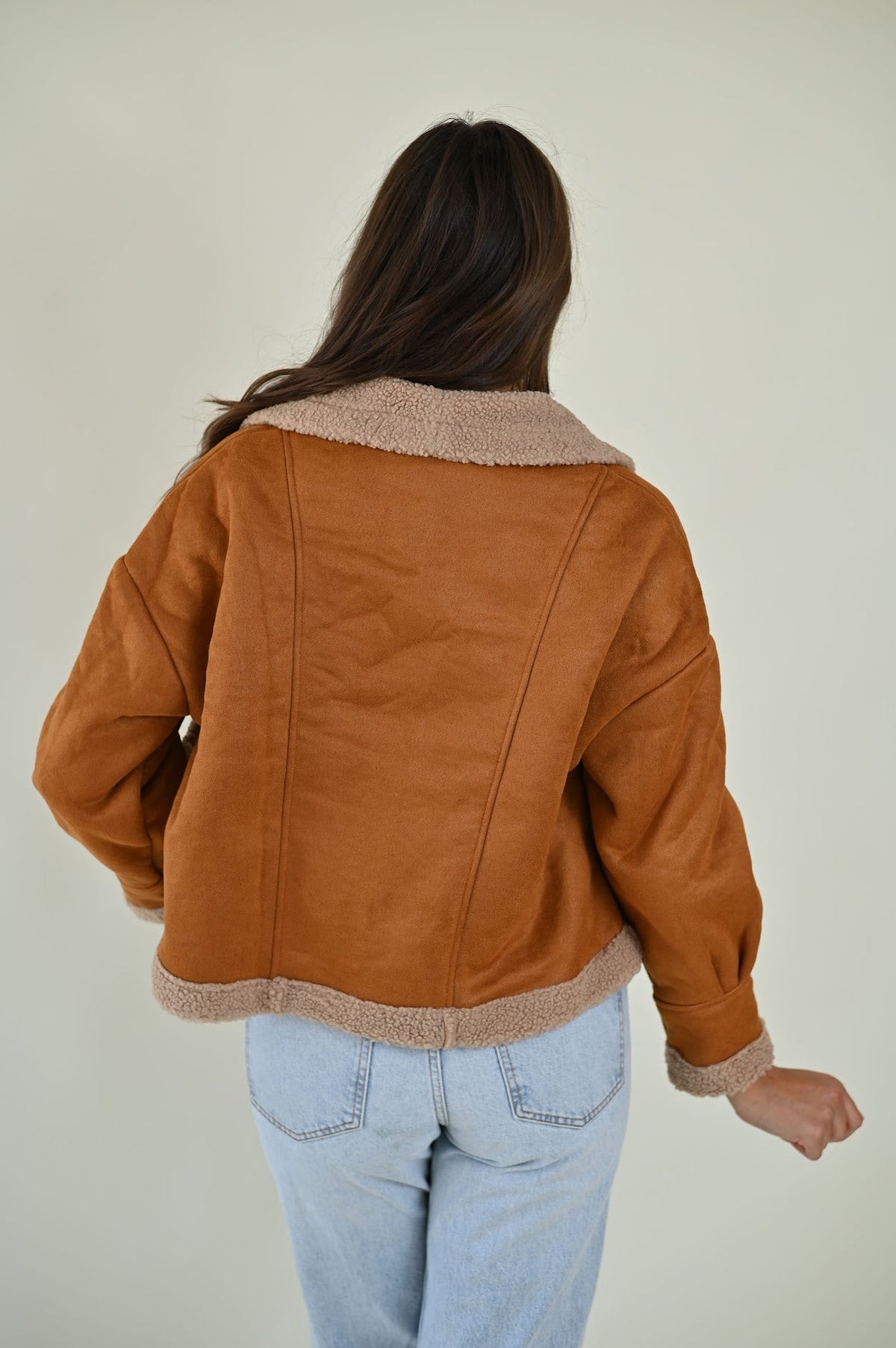 Braune Übergangsjacke
