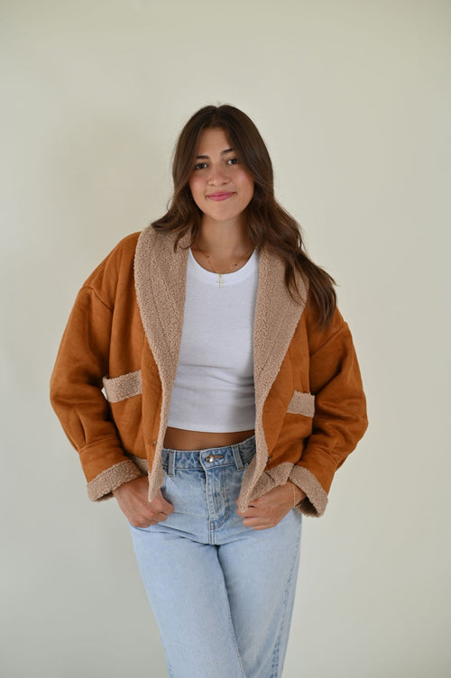 Braune Übergangsjacke