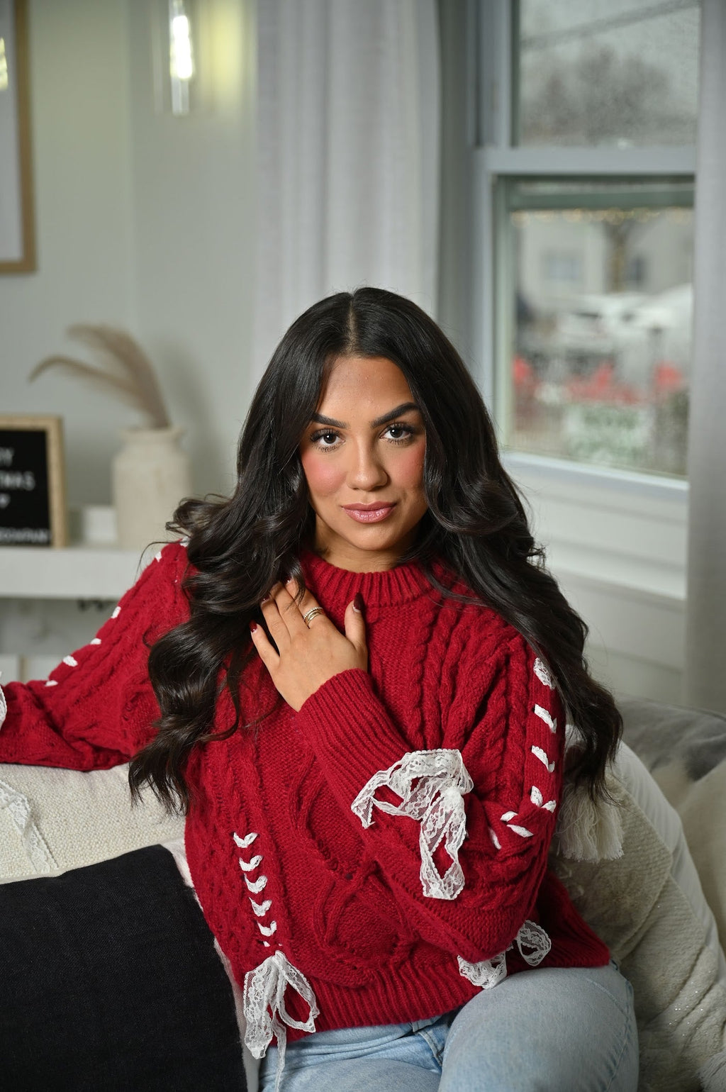 Pullover mit Schleifendetail