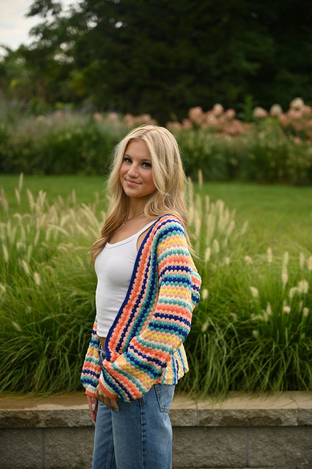 Häkelpullover mit Schleifendetail