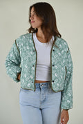 Steppjacke mit Paisleymuster