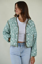 Steppjacke mit Paisleymuster
