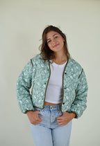 Steppjacke mit Paisleymuster