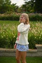 Pullover mit Hummermotiv