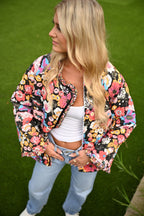 Jacke mit Blumenmuster