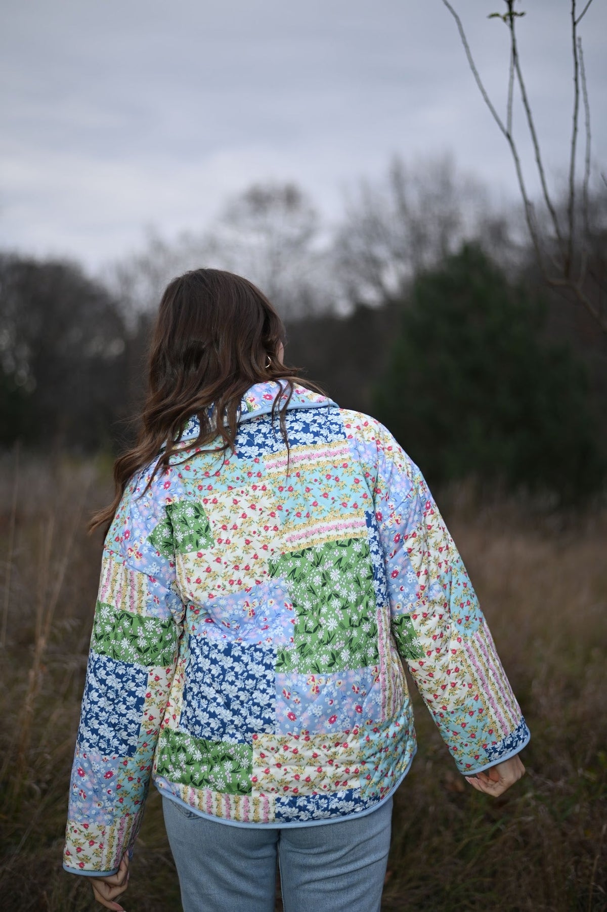 Grüne Jacke mit modernem Schnitt