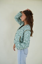 Steppjacke mit Paisleymuster