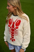 Pullover mit Hummermotiv
