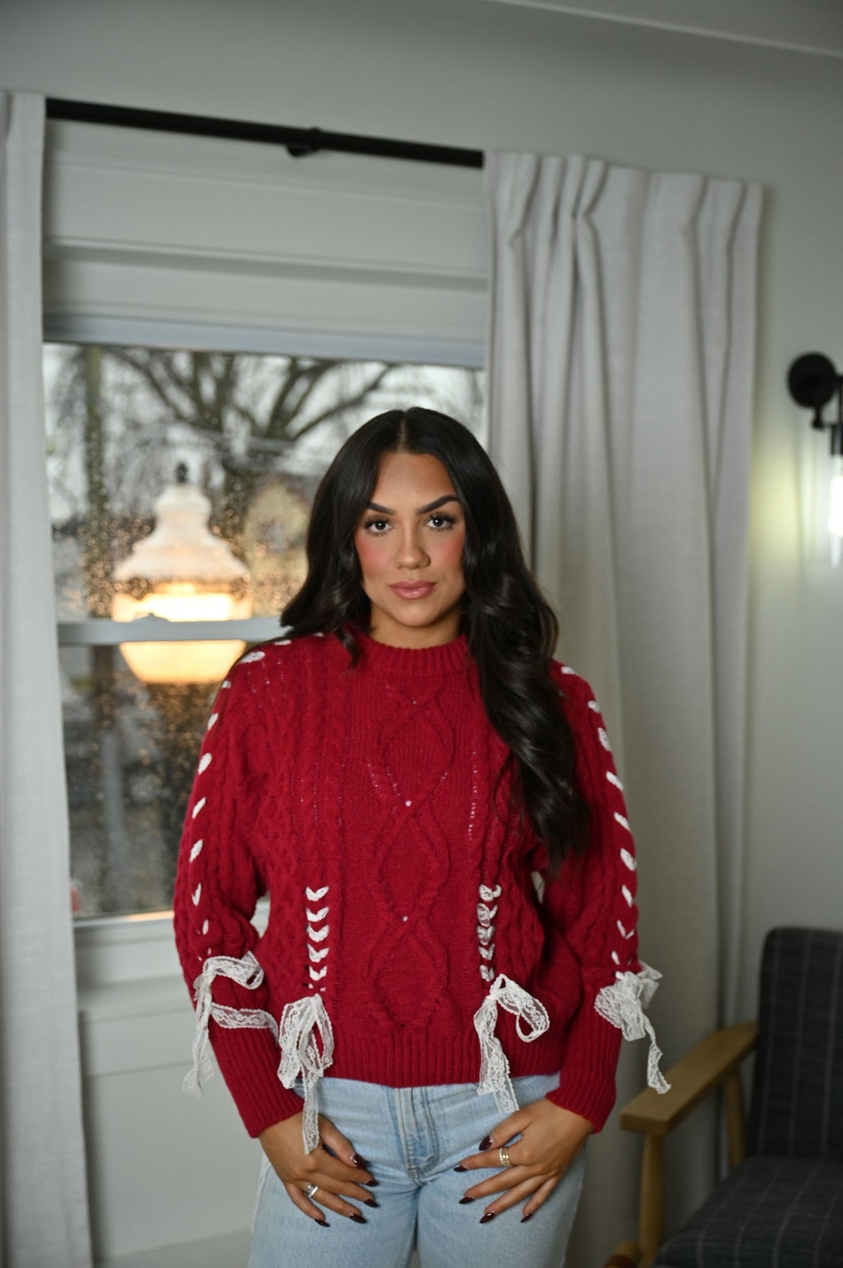 Pullover mit Schleifendetail
