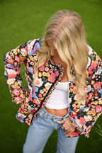 Jacke mit Blumenmuster