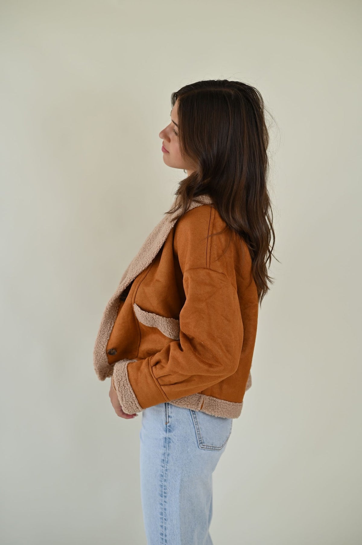 Braune Übergangsjacke