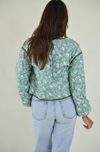 Steppjacke mit Paisleymuster